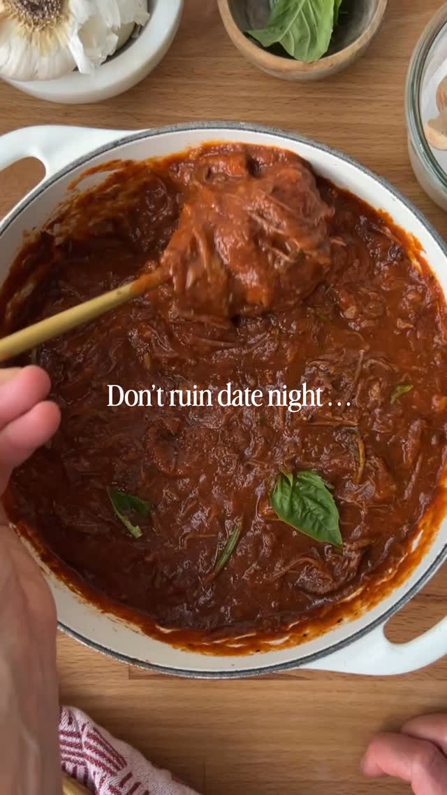 Comment RAGU for my Short Rib Ragu recipe. 

Failure to defat your braising liquid will result in a super greasy and unpleasant dish! But, don’t worry, I got you covered! 

#thesaladwhisperer