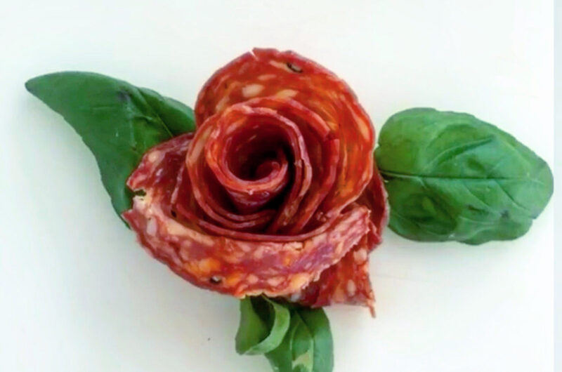 How to Make Salami Roses (Scroll down for Video)