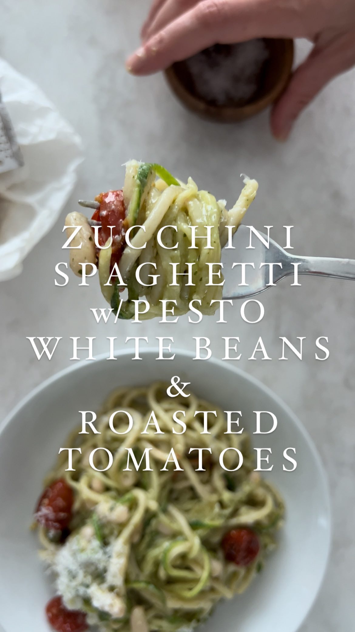 Follow @thesaladwhisperer for more weeknight meal inspo!

Remember zoodles? Breathing new life into them by mixing them with real MF spaghetti, dressing them in pesto and adding some white beans and roasted toms into the mix! 

Full recipe is linked in bio! 

#zucchini #zucchinirecipes #zucchininoodles #zoodles #courgetti #pesto #pestopasta #thesaladwhisperer