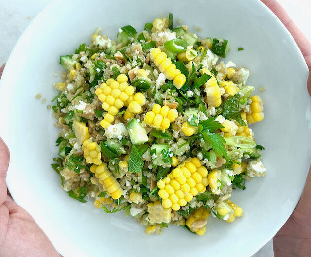 Corn and Cucumber Quinoa Salad