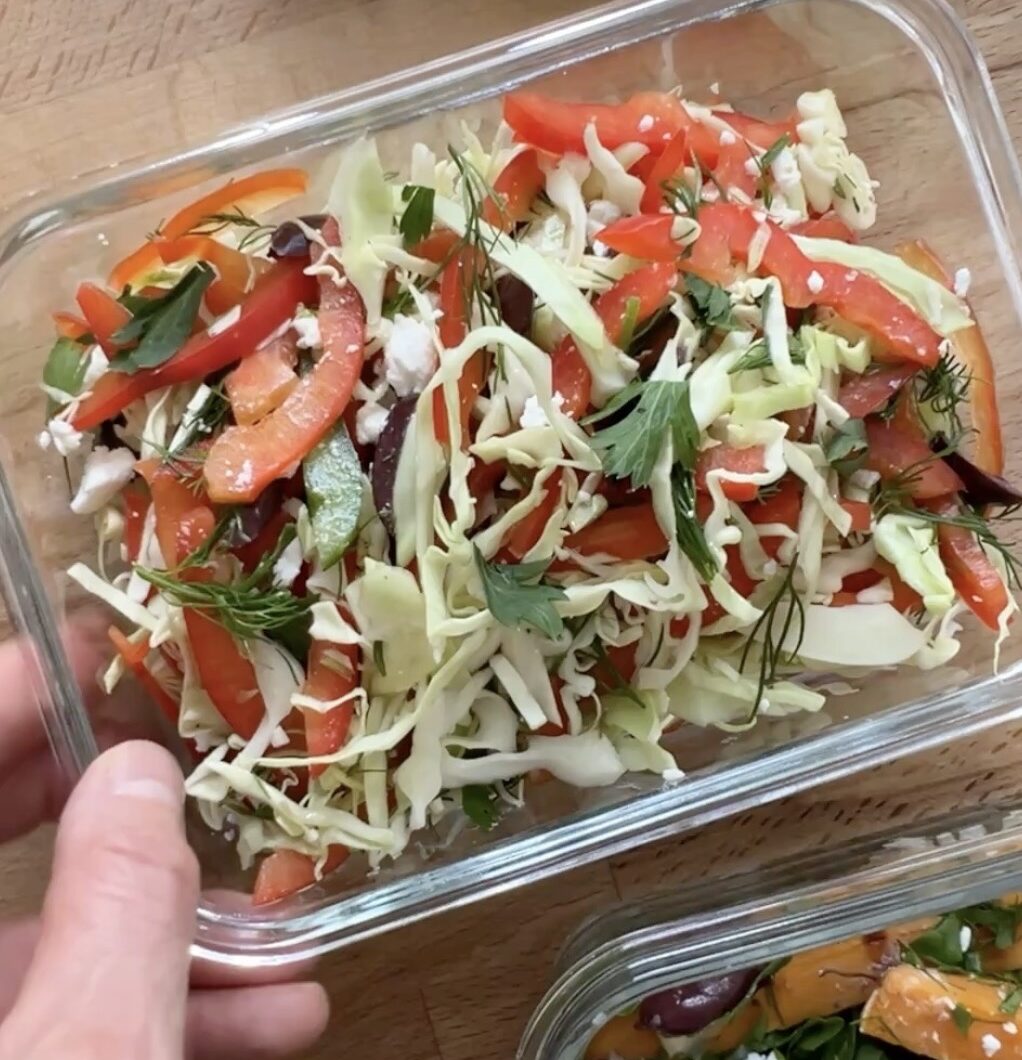 Greek Inspired Cabbage Salad