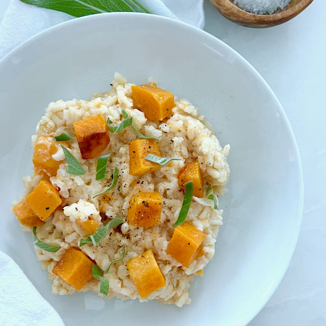 2 tablespoons minced onion  Butternut squash risotto, Squash risotto, Minced  onion