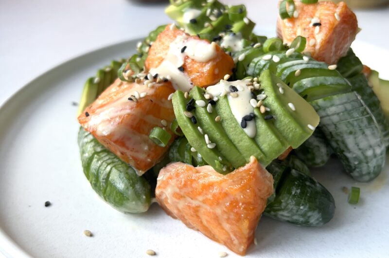 Cucumber Salad with Miso Tahini Dressing