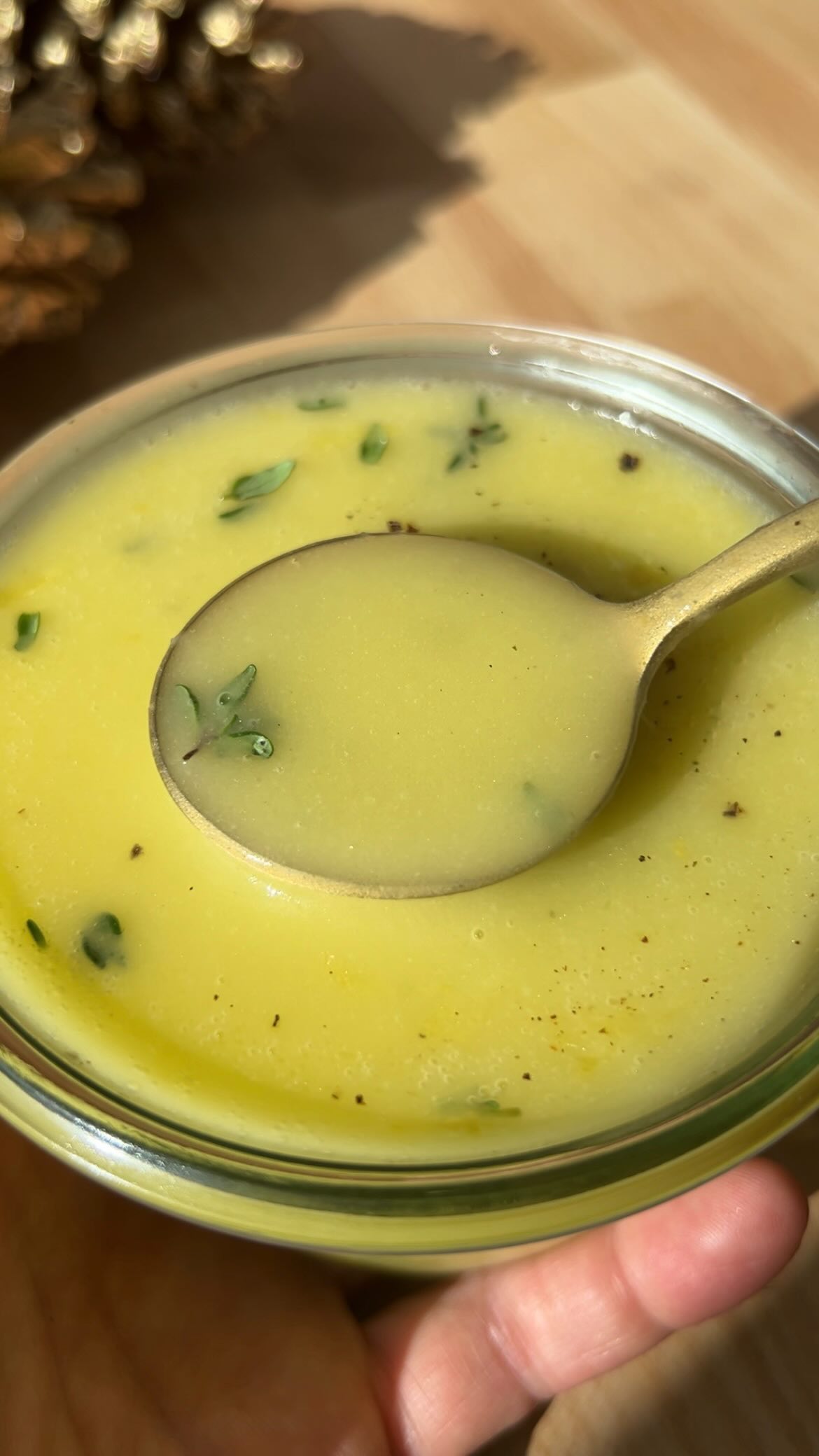 DAY 24 of the 24 DAYS OF DRESSING! LEMON THYME DRESSING recipe below! Also, comment BOOK for a chance to win one of the 24 free copies of my cookbook: Salad Whisperer. 

Roasted Mushroom & Farro Salad with Crispy Artichokes
(Serves 4)

1 pound baby Bella or cremini mushrooms, halved if small, and quartered if large
1 tablespoon soy sauce
2 tablespoons olive oil
Kosher salt
8 Brussels sprouts, broken down into leaves (see last reel for method), and coarsely chopped 
2 cups cooked farro, room temperature 
8 oz. frozen artichoke hearts, thawed
Cornstarch
1/4 cup neutral flavored high heat oil such as grapeseed or avocado 
3-4 oz. block of Parmesan cheese 
Lemon Thyme Dressing, recipe below

Rinse or briefly soak the mushrooms and pat dry. Toss with soy sauce and olive oil. Spread on a sheet pan and roast at 400°F for 15 minutes. Drain off the liquid, reduce the oven temperature to 375°F and roast for another 15-20 minutes until caramelized. Remove from oven and season with kosher salt. Using a small strainer (I use my tea strainer) sift cornstarch all over thawed artichoke hearts. Heat oil to 350°F. Fry artichokes in batches, until crispy. Drain on a rack or paper towel lined plate and season with kosher salt. Combine Brussels sprouts, farro, and mushrooms. Dress, season to taste, and finish with freshly grated Parmesan and the crispy artichokes. 

Lemon Thyme Dressing

2 lemons
1 1/2 tbsp honey
2 tsp Dijon
2 garlic cloves
1 1/2 tbsp fresh thyme leaves
3/4 cup neutral oil (avocado or grapeseed)
1/4 cup extra-virgin olive oil
Salt + pepper
Zest and juice both lemons. Add lemon juice, honey, Dijon, garlic, and 2/3 of the zest to a jar. Blend smooth with an immersion blender. Slowly stream in the neutral oil, then the olive oil. Stir in thyme and remaining zest. Season to taste.

#thesaladwhisperer #recipeadventcalendar #24daysofdressing