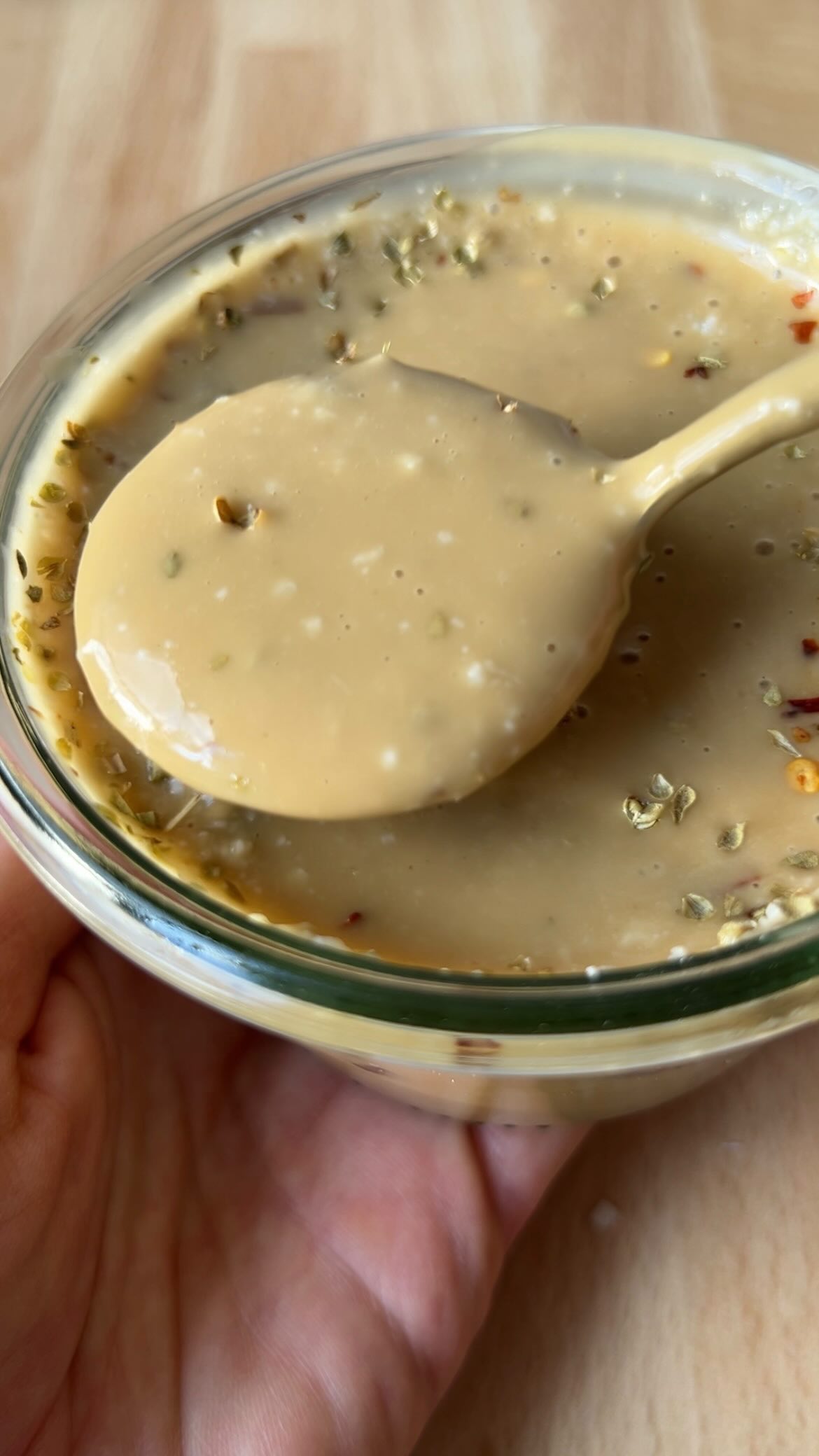 DAY 23 of the 24 DAYS OF DRESSING! LA SCALA SALAD DRESSING recipe below! Also, comment BOOK for a chance to win one of the 24 free copies of my cookbook: Salad Whisperer. 

BRUSSELS SPROUT LA SCALA SALAD
(Serves 2-3)
12 pieces of thinly sliced salami (I typically use soppressata, or Calabrian salami, which is a little spicier)
1 lb. Brussels sprouts (large ones work best)
1/2 cup chopped sun-dried tomatoes
1 cup artichoke hearts, chopped
1 cup chickpeas, drained and rinsed, lightly chopped
1/2 cup sliced green olives
6 oz. small fresh mozzarella balls (I prefer the ones called “ciliegine”), sliced into coins
La Scala Salad Dressing, recipe below

Preheat oven to 375° (F). Arrange the salami in a single layer on a parchment paper covered sheet pan. Bake for 8 minutes, then remove from oven and flip each piece of salami. Return pan to oven for another 4-6 minutes (different brands require different cook times due to varying thinness). Remove crispy salami from pan immediately and place on a paper towel lined plate. Make a V-shaped cut into each of the Brussels sprouts to remove each core. Smash them one at a time using a heavy bottomed pot (I smash each sprout about 3-4 times). Break the Brussels sprouts apart into their individual leaves, wash and spin dry, then coarsely chop. In a large bowl, combine the Brussels spouts, sun-dried tomatoes, artichoke hearts, chickpeas, mozzarella and olives. Add a few tbsp of dressing and toss. Crumble the crispy salami on top. Add more dressing and garnish with extra Parmesan/Pecorino cheese, if desired.

La Scala Salad Dressing
1 garlic clove
1 tbsp honey
4 tsp Dijon mustard
3 tbsp red wine vinegar
1 tbsp balsamic vinegar 
4 tbsp extra virgin olive oil
1/4 tsp Italian seasoning
2 tbsp grated Parmesan or Pecorino cheese
Red pepper flakes

Place garlic, Dijon mustard, honey, and vinegars inside a pint sized mason jar. Using an immersion blender (you could also use a top loading blender) blend until combined. While blending, slowly drizzle in the oil to emulsify the dressing. Stir in the Italian seasoning, Parmesan and a pinch of red pepper flakes. Season to taste.
 #recipeadventcalendar #thesaladwhisperer