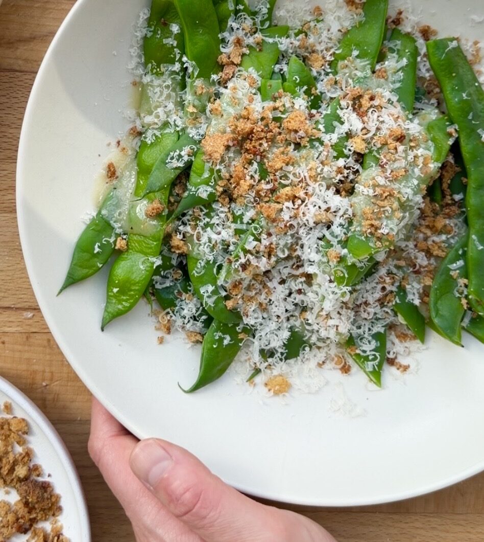 Romano Bean Caesar Salad with Cheesy Crumbs and My Legendary Eggless Caesar Dressing